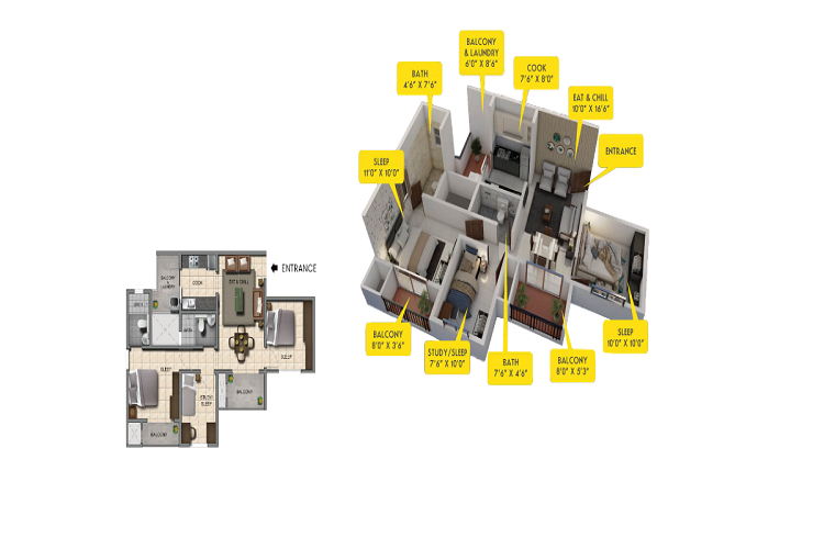 provident capella 2.5bhk real