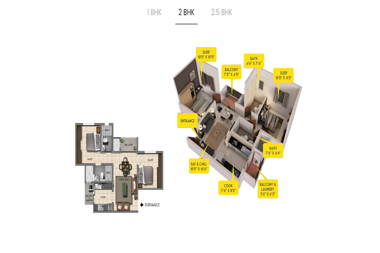 provident capella 2bhk real