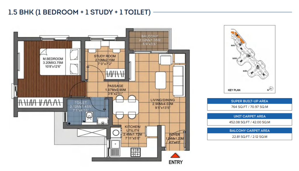 brigade ivory 1.5bhk 2