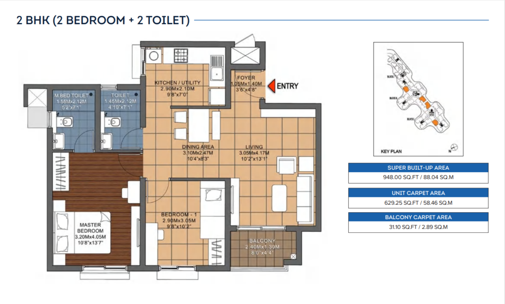 brigade ivory 2bhk3